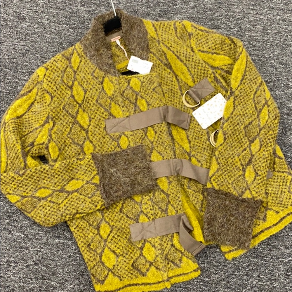 Green sweater free people